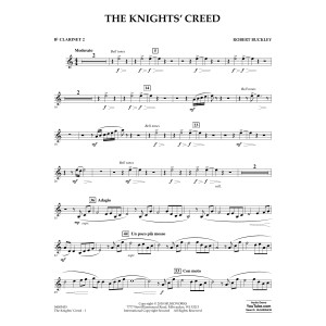 The Knights' Creed - Bb Clarinet 2