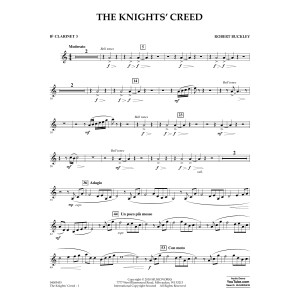 The Knights' Creed - Bb Clarinet 3