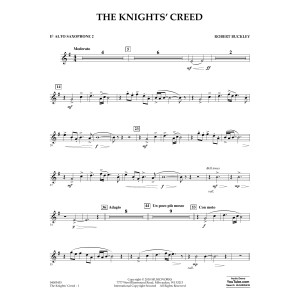 The Knights' Creed - Eb Alto Saxophone 2