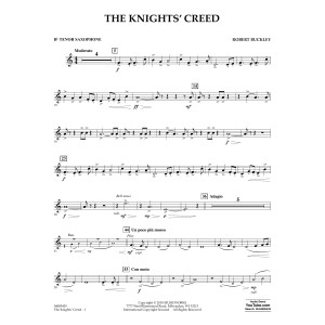 The Knights' Creed - Bb Tenor Saxophone