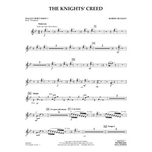 The Knights' Creed - Mallet Percussion 1