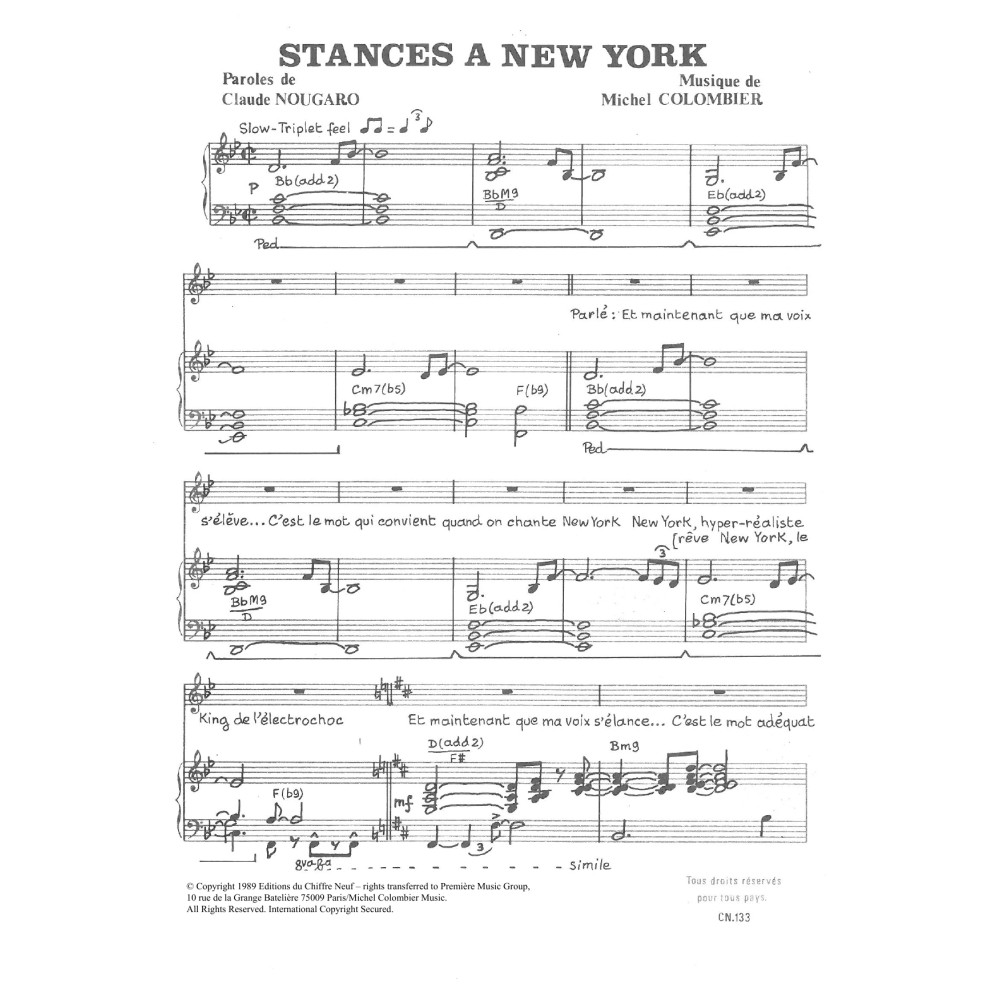 Stances A New York