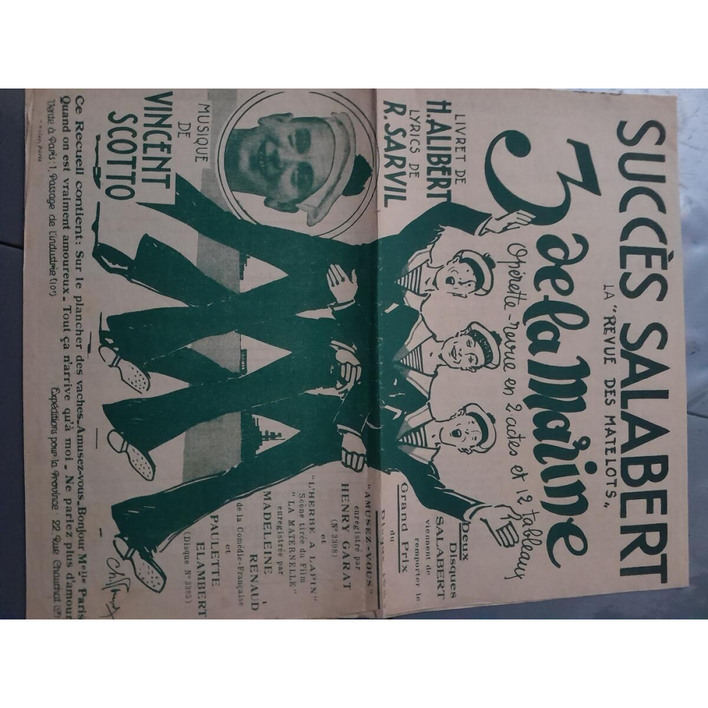 3 Marine + 7 sheet music