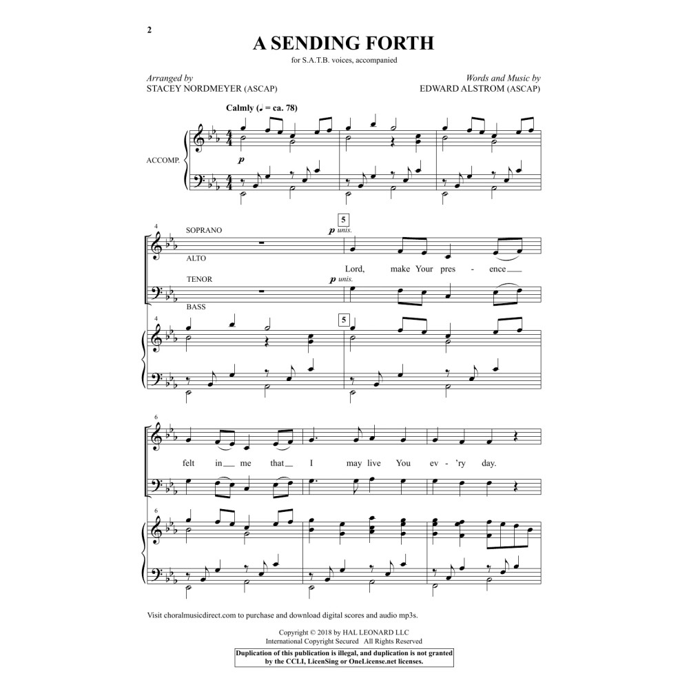 A Sending Forth (arr. Stacey Nordmeyer)