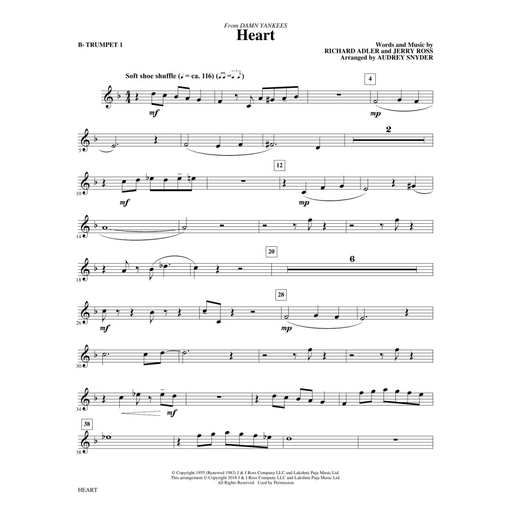 Heart - Bb Trumpet 1