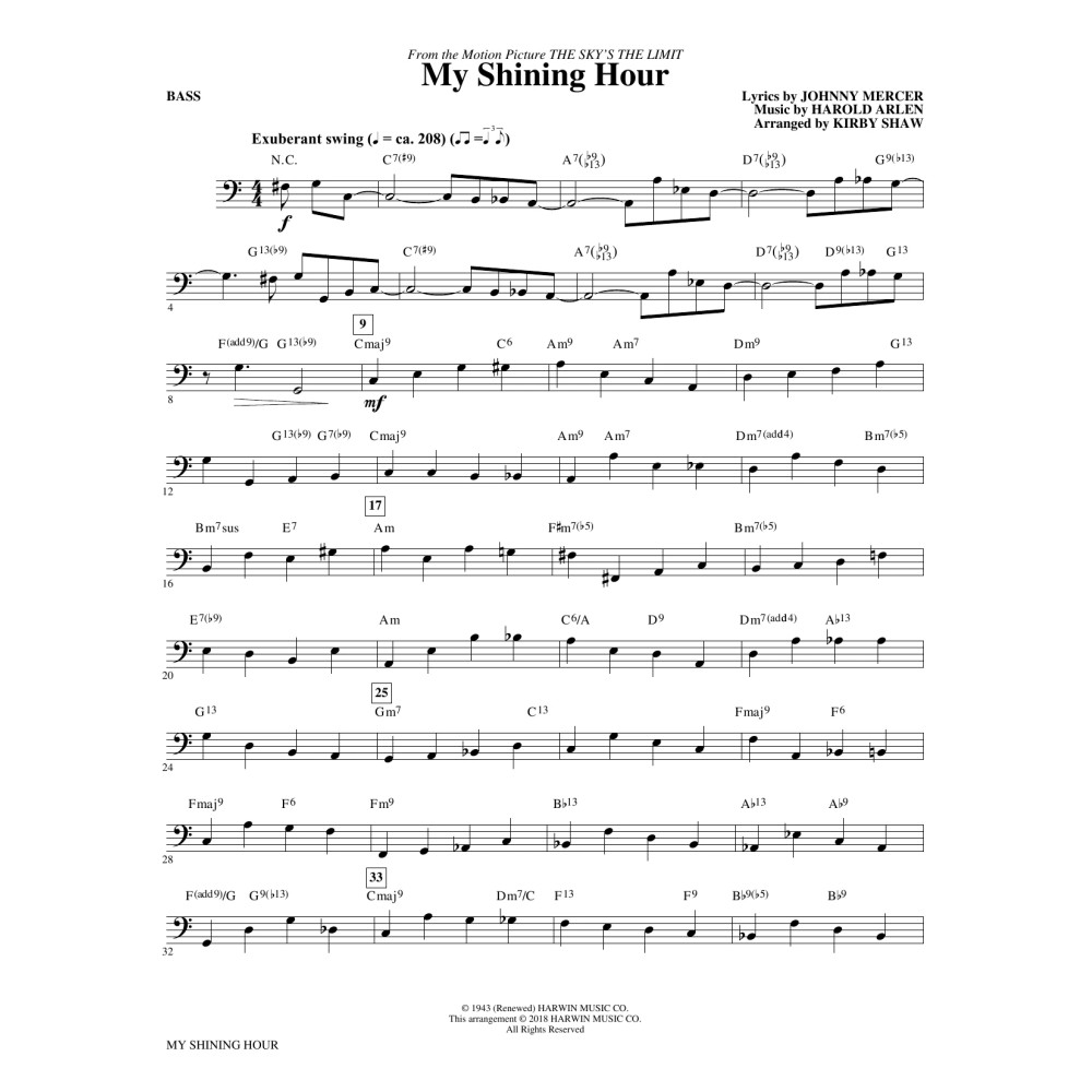 My Shining Hour - Bass