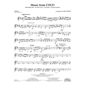 Music from Coco - Violin 3 (Viola Treble Clef)