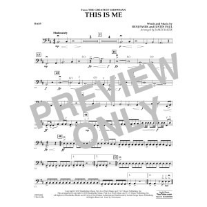 This Is Me (from The Greatest Showman) - Bass