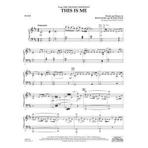 This Is Me (from The Greatest Showman) - Piano