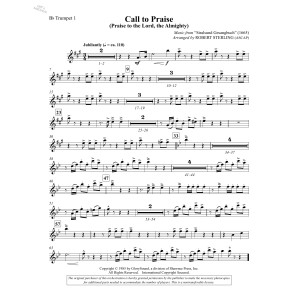 Call To Praise (Praise To The Lord, The Almighty) - Bb Trumpet 1