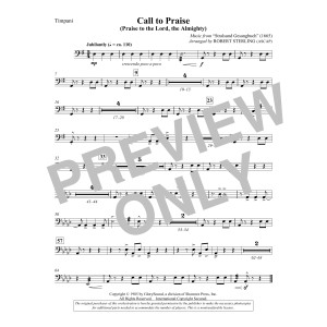 Call To Praise (Praise To The Lord, The Almighty) - Timpani
