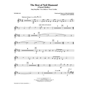 The Best of Neil Diamond - Tenor Sax