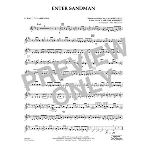 Enter Sandman - Eb Baritone Saxophone