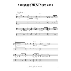 You Shook Me All Night Long