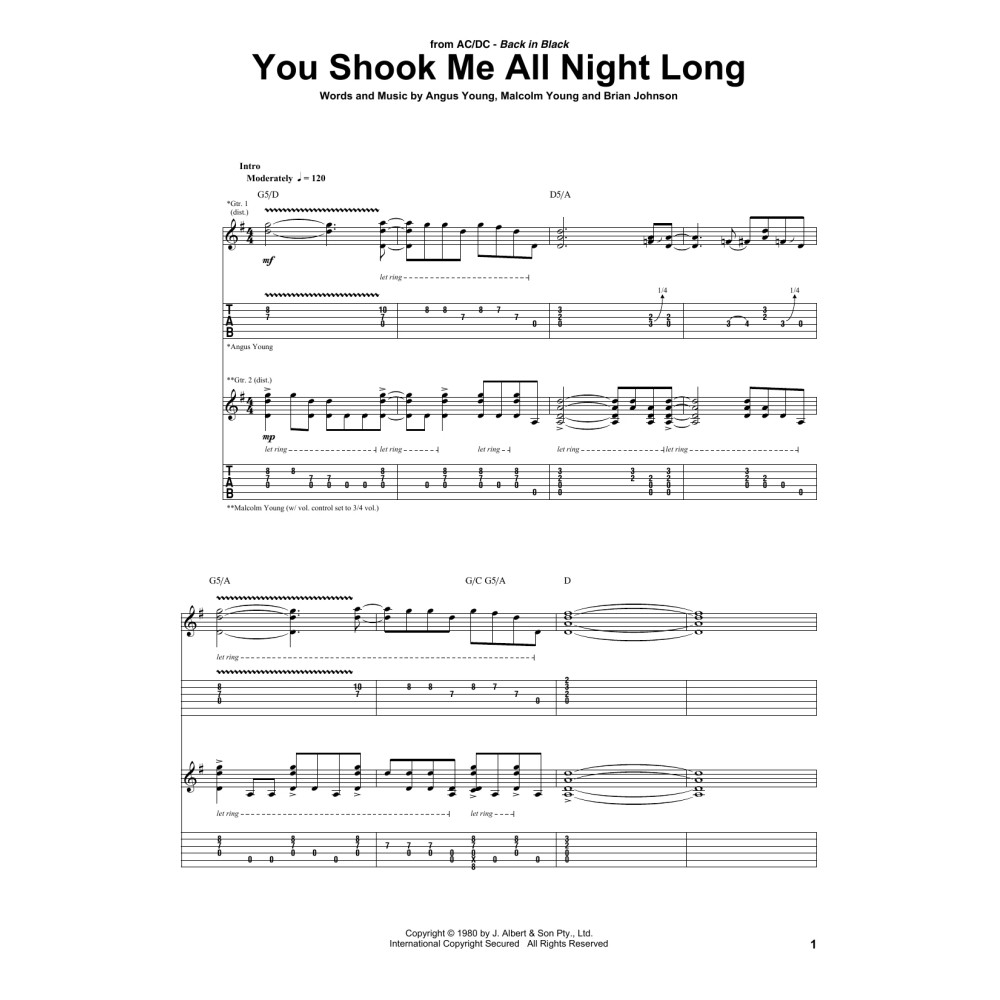 You Shook Me All Night Long