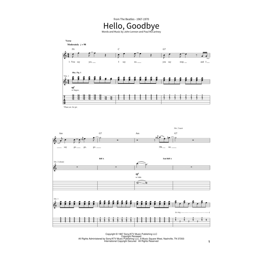 Hello, Goodbye