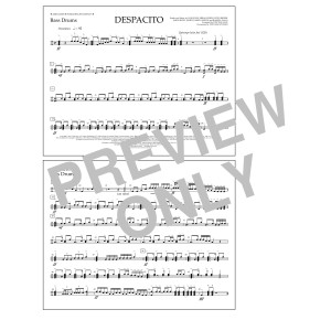 Despacito (arr. Tom Wallace) - Bass Drums