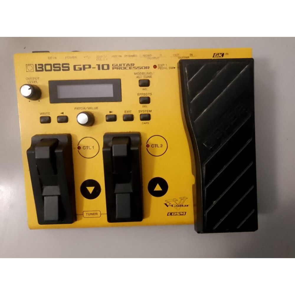 Boss GP-10S is a guitar multi-effects processor and MIDI controller designed for musicians who want to explore new sonic possibi