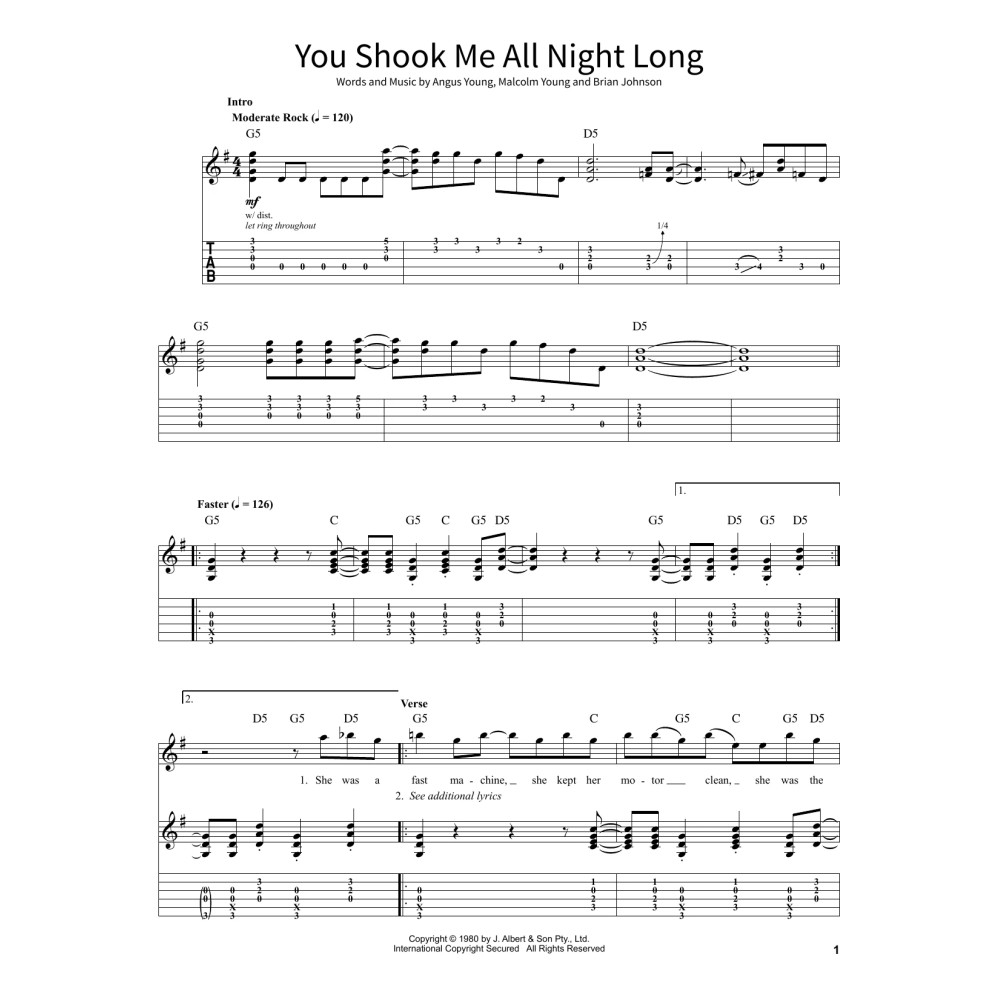 You Shook Me All Night Long
