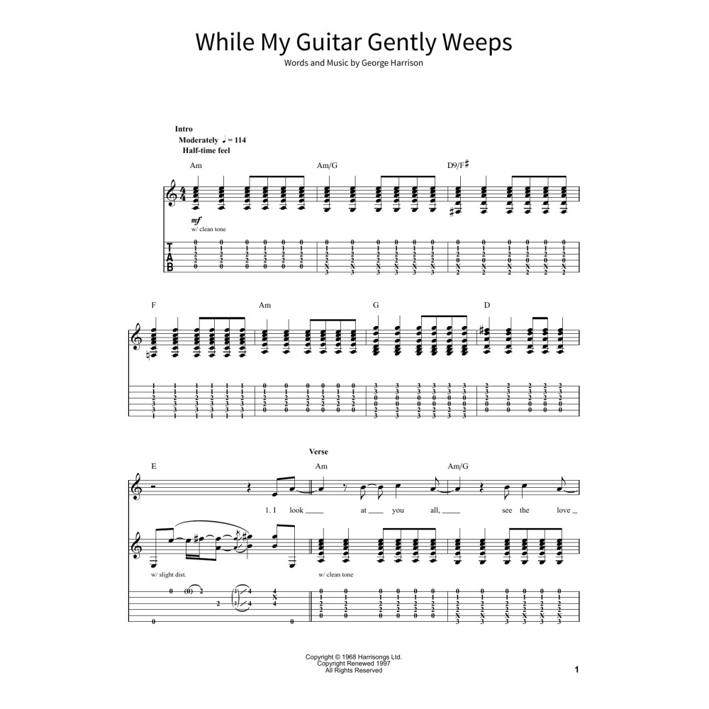 While My Guitar Gently Weeps