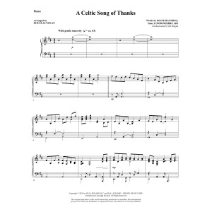 A Celtic Song of Thanks - Piano