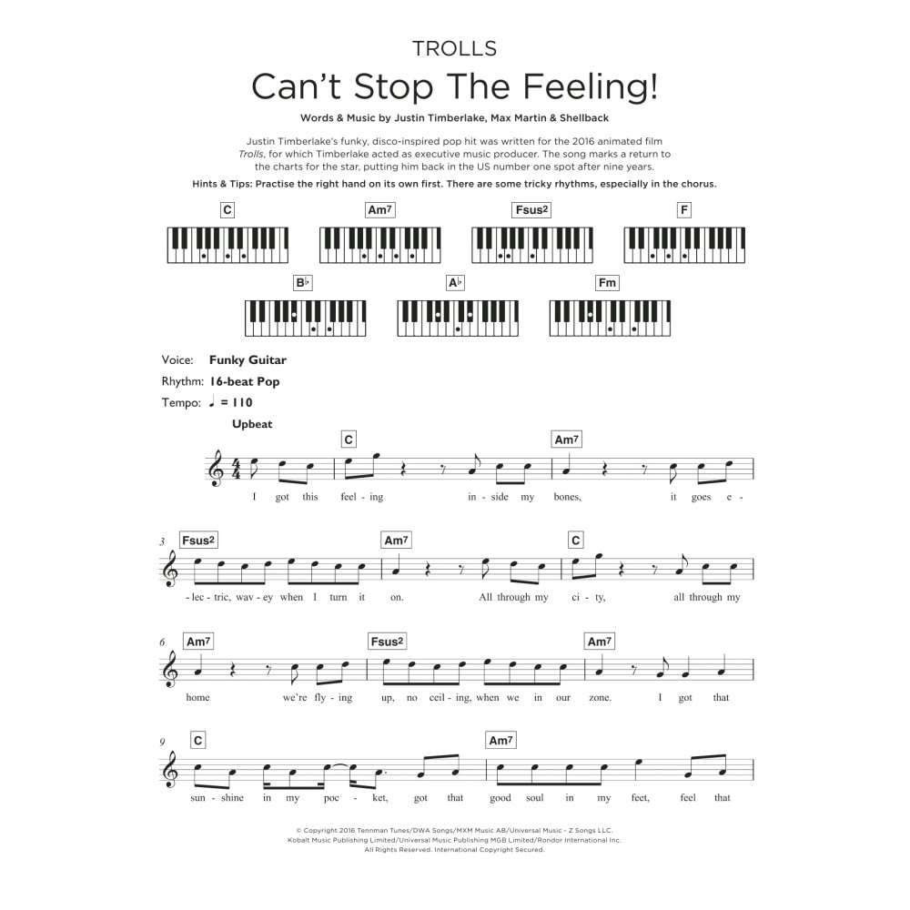 Can't Stop The Feeling