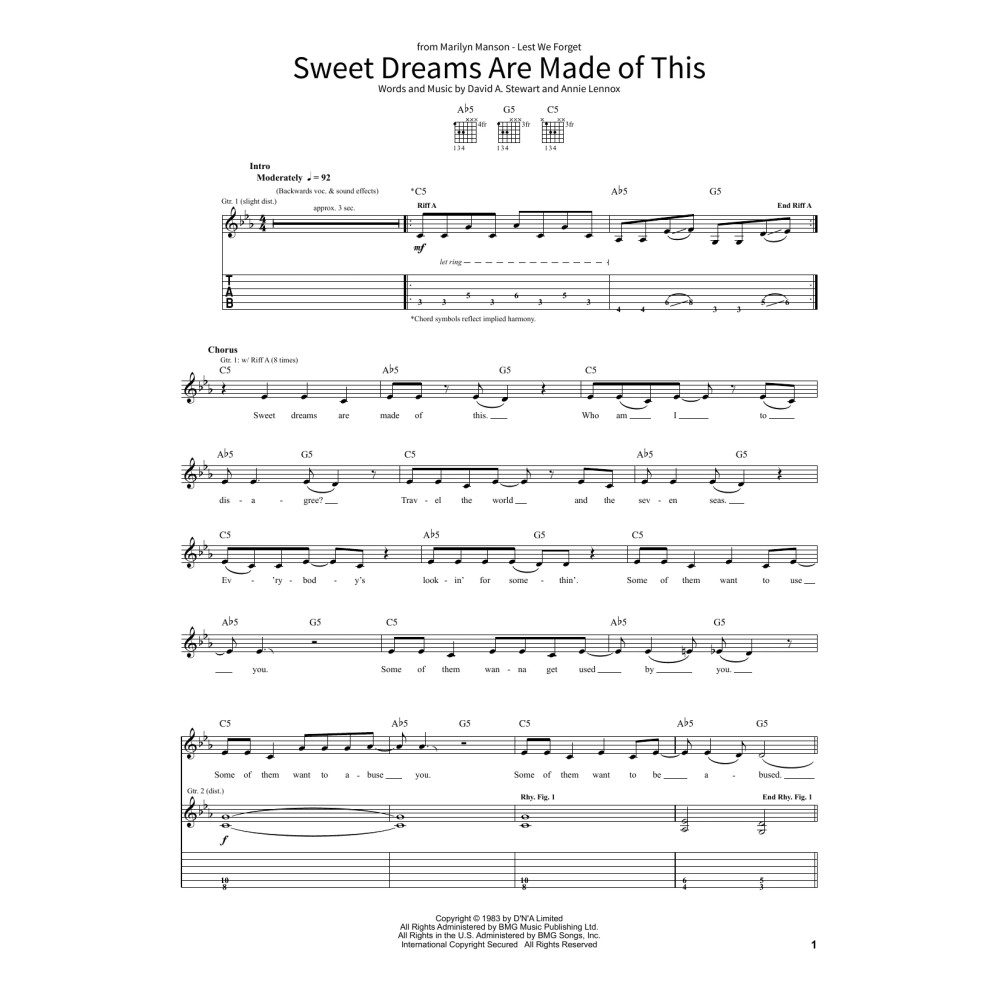 Sweet Dreams (Are Made Of This)