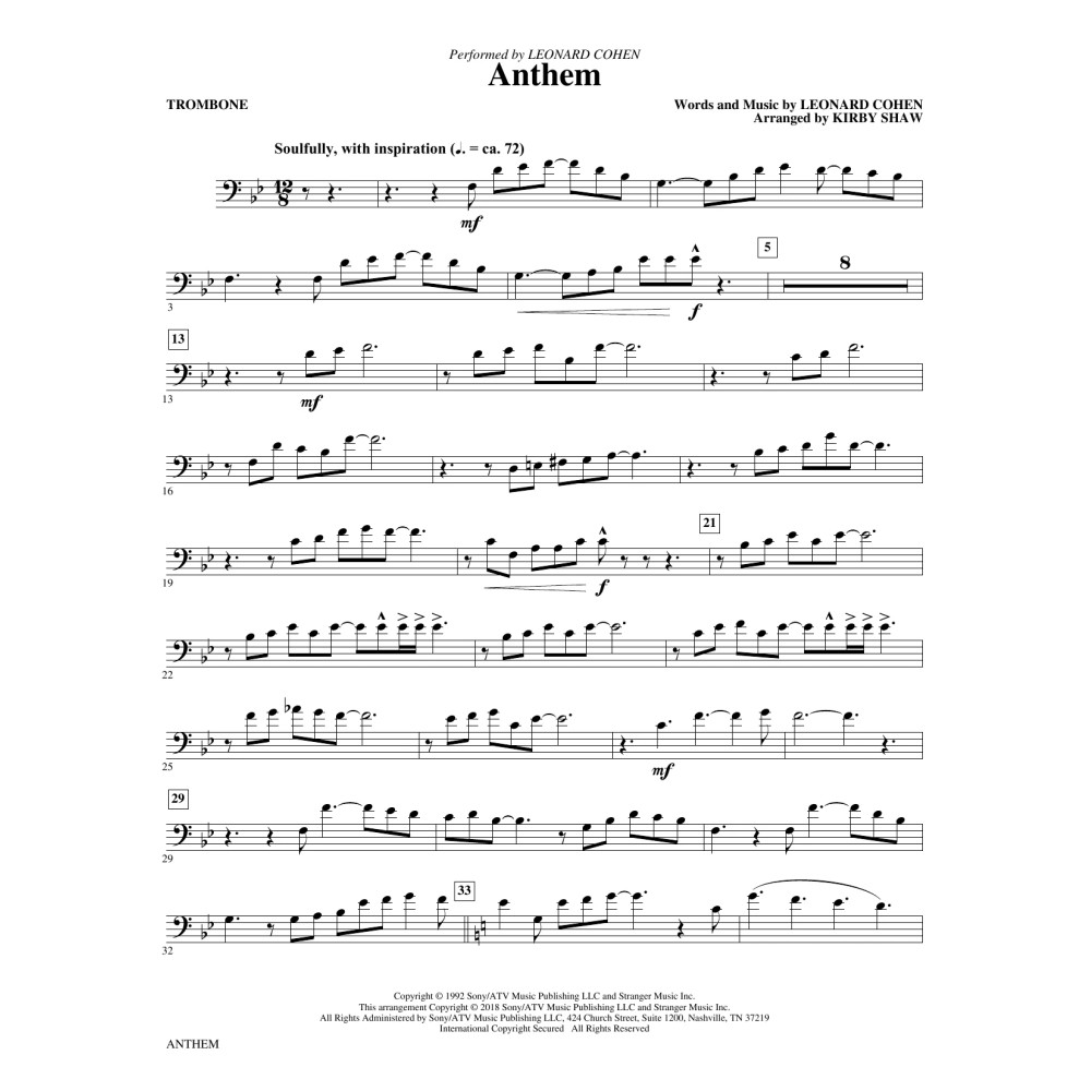 Anthem - Trombone