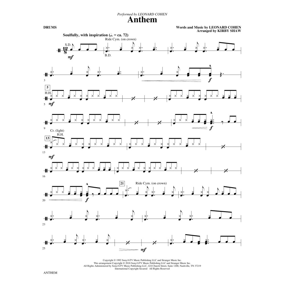 Anthem - Drums