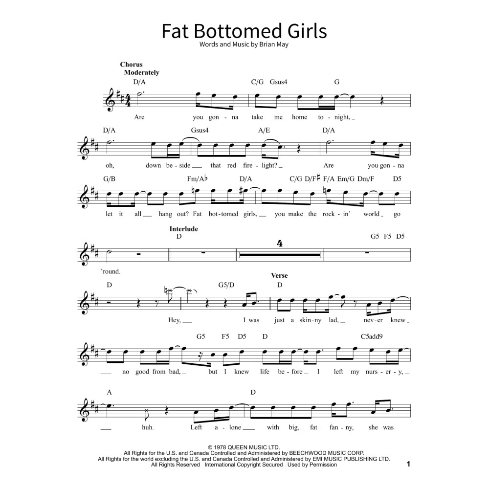 Fat Bottomed Girls