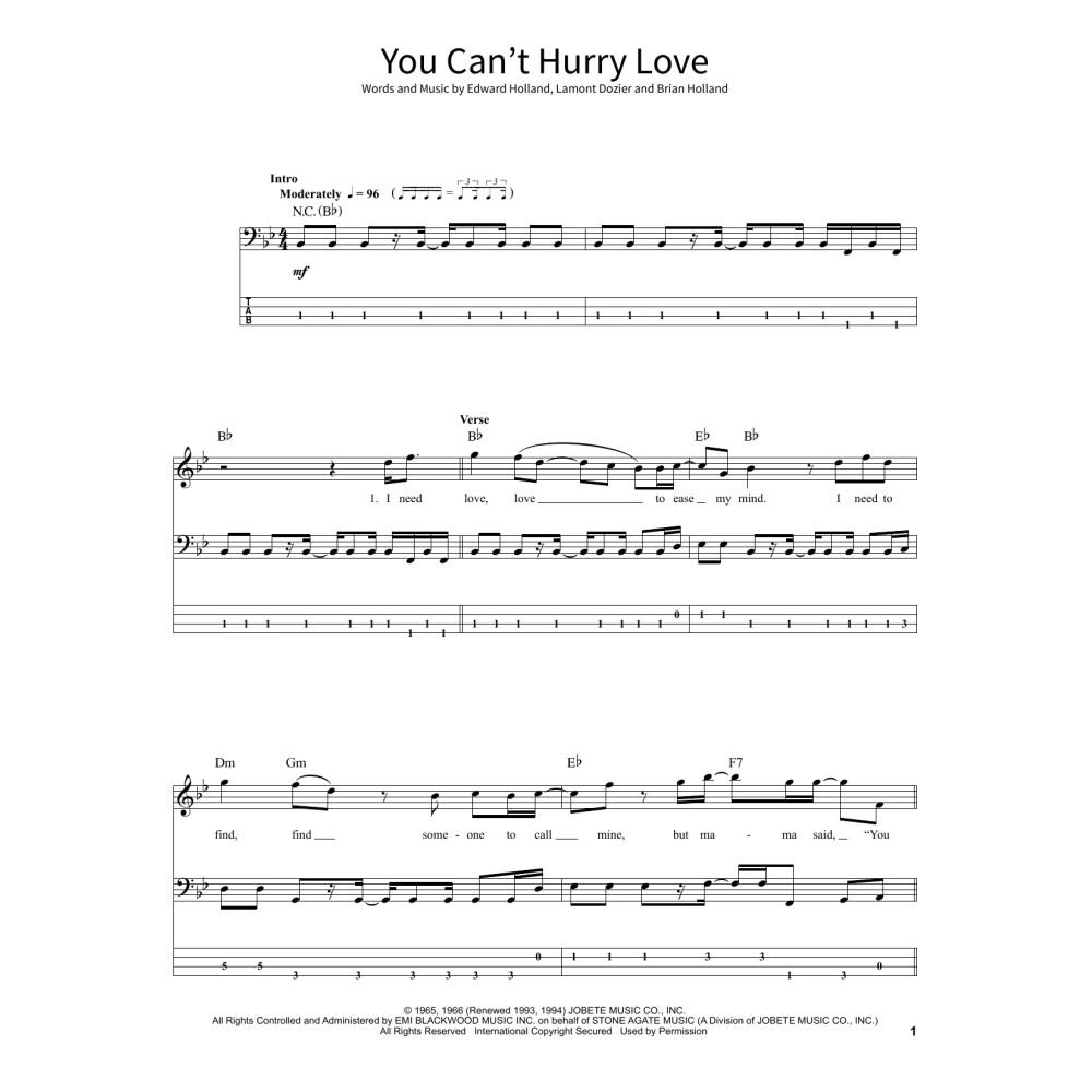 You Can't Hurry Love