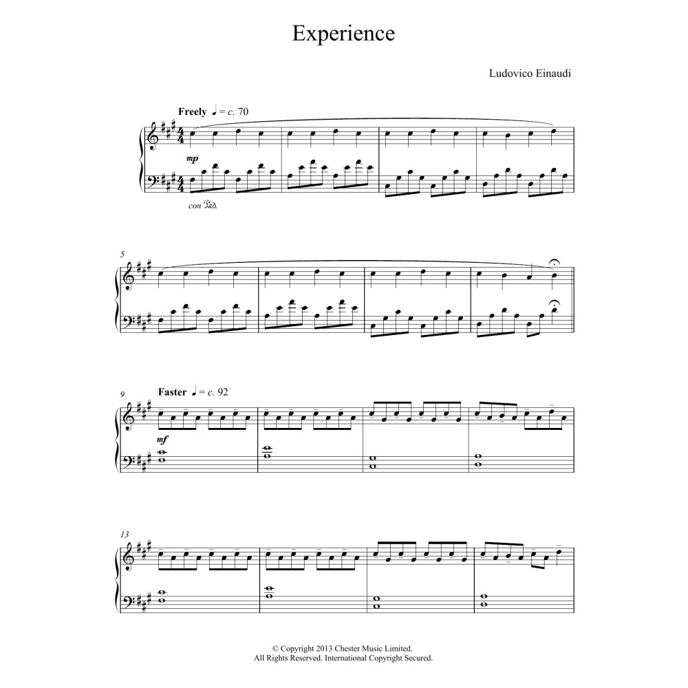 Experience (abridged)