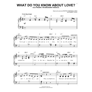 What Do You Know About Love? (from Frozen: the Broadway Musical)