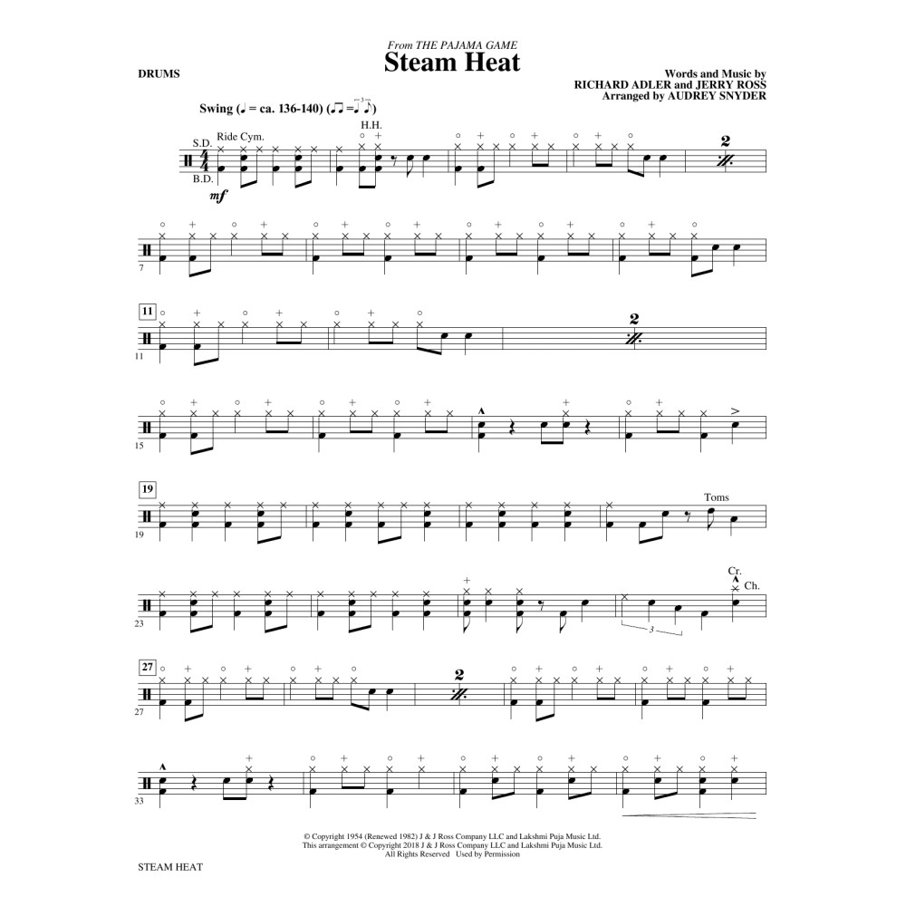 Steam Heat - Drums