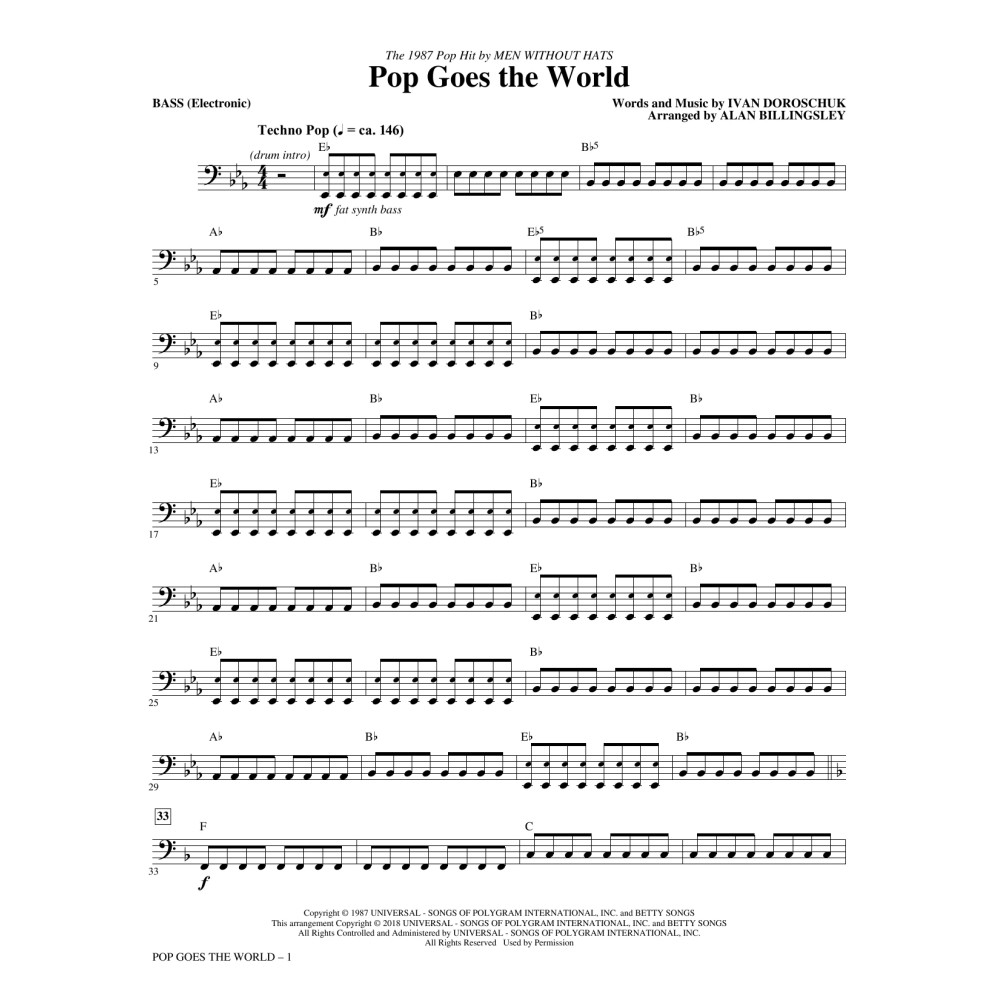 Pop Goes the World - Bass