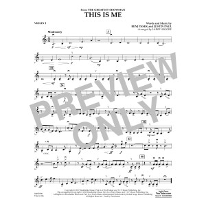 This Is Me (from The Greatest Showman) - Violin 2