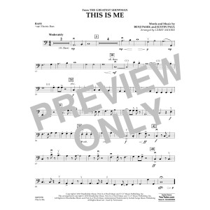 This Is Me (from The Greatest Showman) - String Bass/Opt. Electric Bass