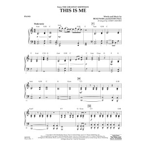 This Is Me (from The Greatest Showman) - Piano