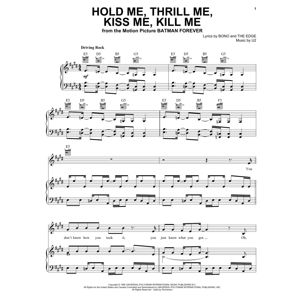 Hold Me, Thrill Me, Kiss Me, Kill Me