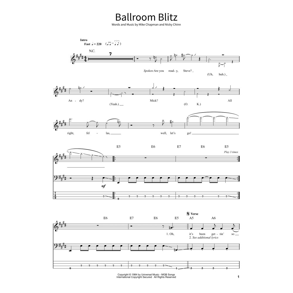 Ballroom Blitz