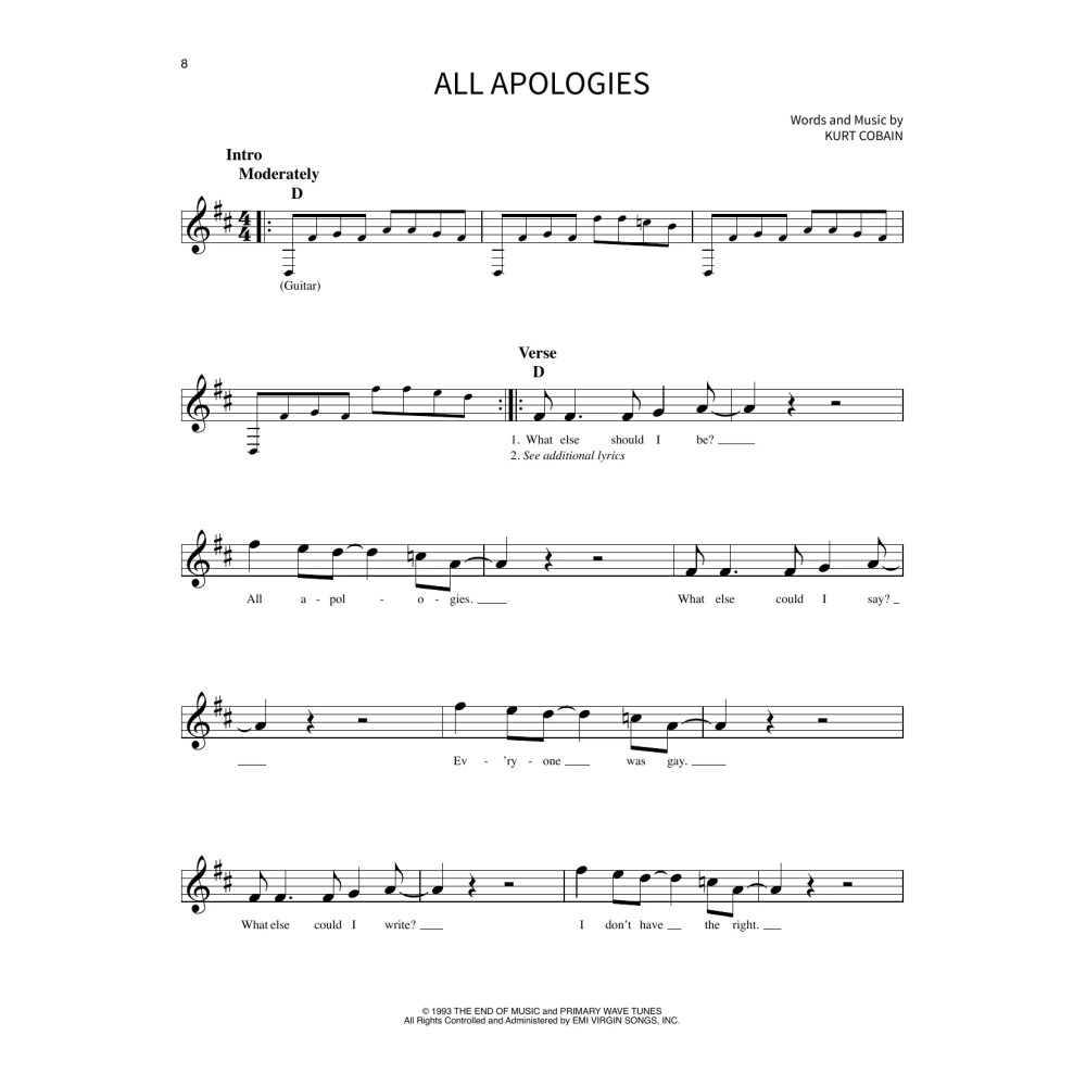 All Apologies