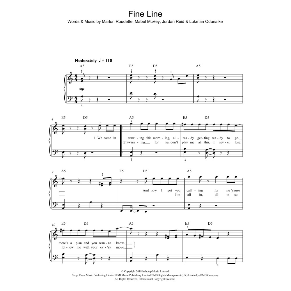 Fine Line (featuring Not3s)