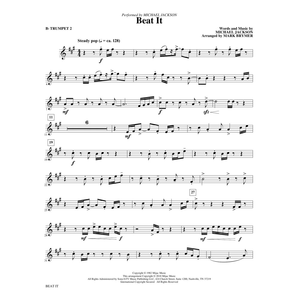 Beat It - Bb Trumpet 2