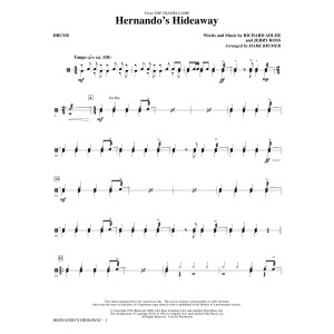 Hernando's Hideaway - Drums