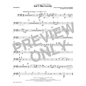 Isn't She Lovely? - Trombone