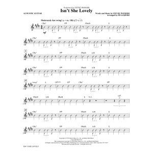 Isn't She Lovely? - Acoustic Guitar
