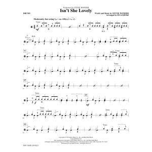 Isn't She Lovely? - Drums