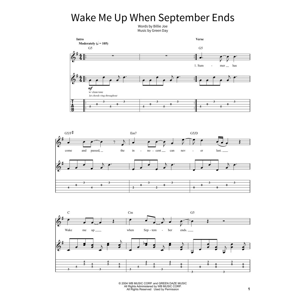 Wake Me Up When September Ends