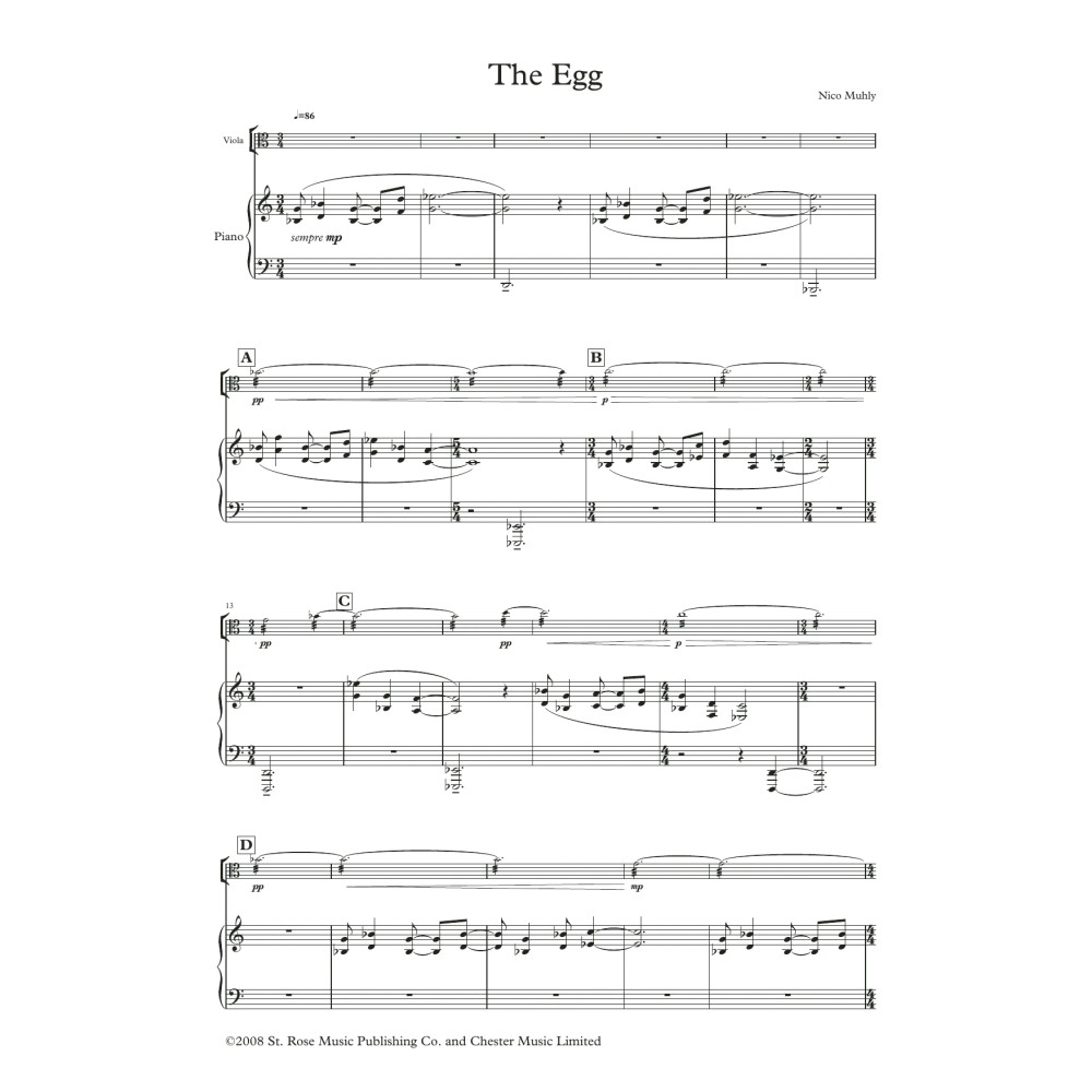 The Reader: Three Arrangements for Viola and Piano (score and parts)