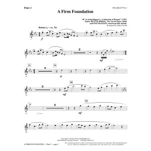 A Firm Foundation - Flute 2